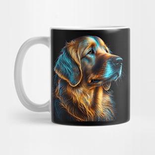 Neon Golden Retriever Mug